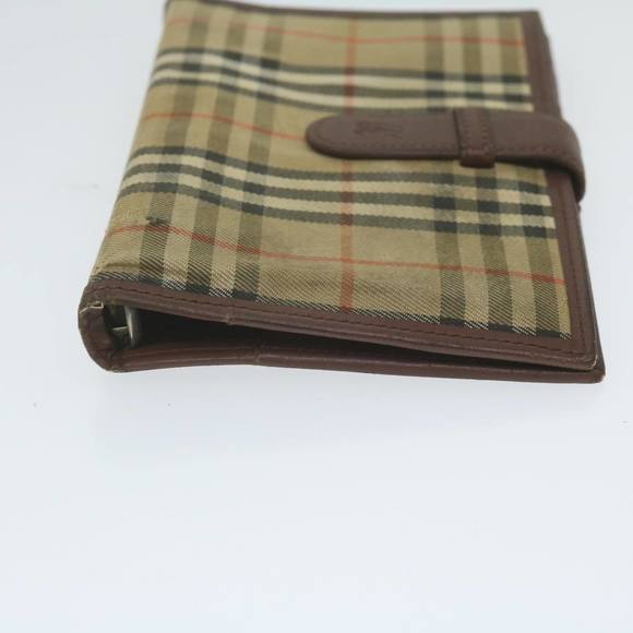 BURBERRY Nova Check Agenda Day Planner Cover Nylon Canvas Beige Auth hk1000 - Picture 4 of 16